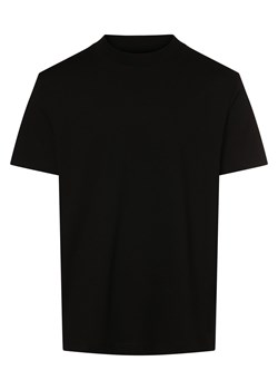 Selected Koszulka męska - SLHColman Mężczyźni Bawełna czarny jednolity ze sklepu vangraaf w kategorii T-shirty męskie - zdjęcie 173750068