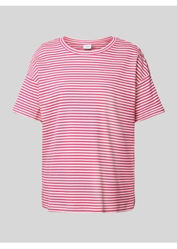 T-shirt z prążkowaniem model ‘JADA’ ze sklepu Peek&Cloppenburg  w kategorii Bluzki damskie - zdjęcie 173750235