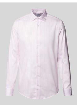 Koszula biznesowa o kroju slim fit z kołnierzykiem typu kent ze sklepu Peek&Cloppenburg  w kategorii Koszule męskie - zdjęcie 173750277