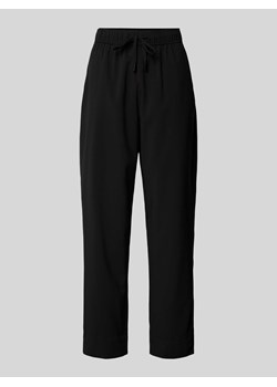 Spodnie materiałowe z prostą nogawką z tunelem model ‘MEFINI’ ze sklepu Peek&Cloppenburg  w kategorii Spodnie damskie - zdjęcie 173750286