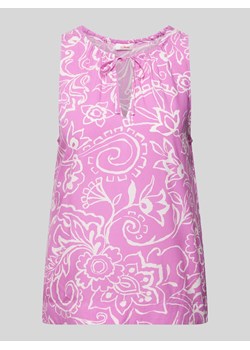 Bluzka z wiskozy z marszczeniem ze sklepu Peek&Cloppenburg  w kategorii Bluzki damskie - zdjęcie 173750338