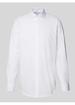 Koszula biznesowa o kroju regular fit z fakturowanym wzorem ze sklepu Peek&Cloppenburg  w kategorii Koszule męskie - zdjęcie 173750356
