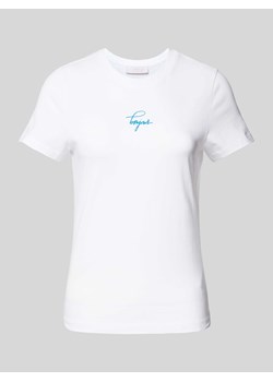 T-shirt z nadrukiem ze sloganem ze sklepu Peek&Cloppenburg  w kategorii Bluzki damskie - zdjęcie 173750517