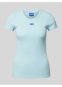 T-shirt z detalem z logo ze sklepu Peek&Cloppenburg  w kategorii Bluzki damskie - zdjęcie 173750575