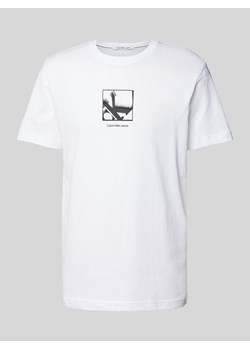 T-shirt z nadrukiem z logo model ‘GRID BOX’ ze sklepu Peek&Cloppenburg  w kategorii T-shirty męskie - zdjęcie 173750587