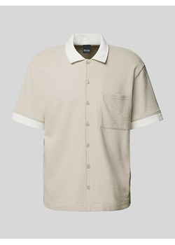 Koszula casualowa o kroju relaxed fit z rękawem o dł. 1/2 model ‘MABON’ ze sklepu Peek&Cloppenburg  w kategorii Koszule męskie - zdjęcie 173750706