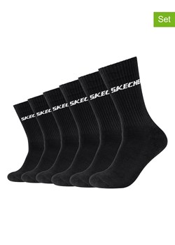 Skechers Skarpety (6 par) w kolorze czarnym do tenisa ze sklepu Limango Polska w kategorii Skarpetki męskie - zdjęcie 173753288