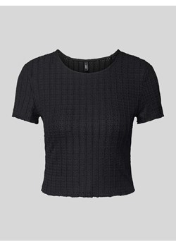 T-shirt z ażurowym wzorem model ‘GEORGINA’ ze sklepu Peek&Cloppenburg  w kategorii Bluzki damskie - zdjęcie 173755738