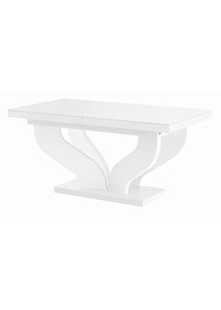 Rozkładany stół biały połysk - Tutto ze sklepu Edinos.pl w kategorii Stoły - zdjęcie 173756839
