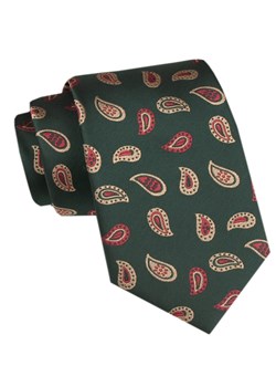 Męski Krawat - Angelo di Monti - Zielony w Łezki KRADM2163 ze sklepu JegoSzafa.pl w kategorii Krawaty - zdjęcie 173758355