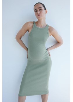 H & M - MAMA Sukienka z dżerseju w prążki - Zielony ze sklepu H&M w kategorii Sukienki - zdjęcie 173760217