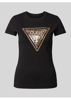 T-shirt z obszyciem ozdobnymi perełkami ze sklepu Peek&Cloppenburg  w kategorii Bluzki damskie - zdjęcie 173760255