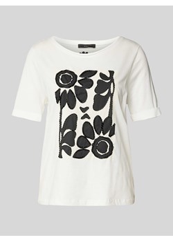 T-shirt zdobiony kamieniami ze sklepu Peek&Cloppenburg  w kategorii Bluzki damskie - zdjęcie 173760256