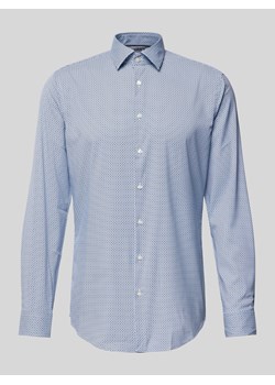 Koszula biznesowa o kroju slim fit z kołnierzykiem typu kent ze sklepu Peek&Cloppenburg  w kategorii Koszule męskie - zdjęcie 173760435