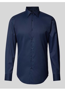 Koszula biznesowa o kroju slim fit z kołnierzykiem typu kent model ‘Hank’ ze sklepu Peek&Cloppenburg  w kategorii Koszule męskie - zdjęcie 173760519