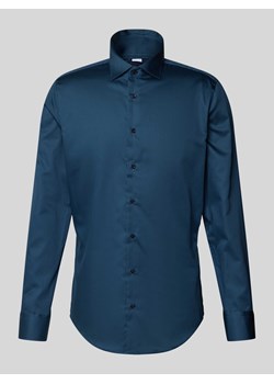 Koszula biznesowa o kroju slim fit z kołnierzykiem typu kent ze sklepu Peek&Cloppenburg  w kategorii Koszule męskie - zdjęcie 173760576