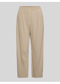 Spodnie materiałowe o kroju tapered fit z plisami model ‘ROLANDA’ ze sklepu Peek&Cloppenburg  w kategorii Spodnie damskie - zdjęcie 173760806