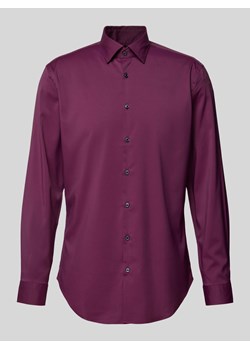 Koszula biznesowa o kroju slim fit z kołnierzykiem typu kent ze sklepu Peek&Cloppenburg  w kategorii Koszule męskie - zdjęcie 173760826