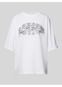 T-shirt o kroju oversized z nadrukiem z logo ze sklepu Peek&Cloppenburg  w kategorii Bluzki damskie - zdjęcie 173760846