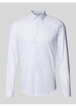 Koszula biznesowa o kroju slim fit z wyhaftowanym logo model ‘Bari’ ze sklepu Peek&Cloppenburg  w kategorii Koszule męskie - zdjęcie 173760887