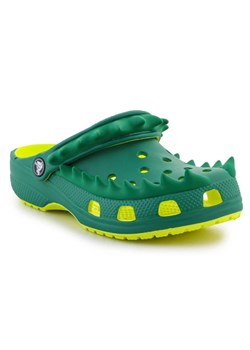 Klapki Crocs Classic Spikes Clog T 210010-76U zielone ze sklepu ButyModne.pl w kategorii Klapki dziecięce - zdjęcie 173762055