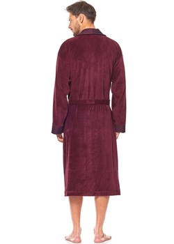 Elegancki szlafrok męski bordowy 9102, Kolor bordowy, Rozmiar M, L&amp;L ze sklepu Intymna w kategorii Szlafroki damskie - zdjęcie 173762609