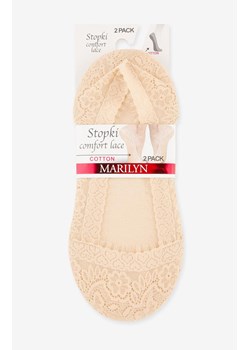 Marilyn 2-pak stopki koronkowe beżowe Comfort Lace, Kolor naturalny, Rozmiar 35-37, Marilyn - id: 187795 - marki Marilyn - 173762647 Marilyn 2-pak stopki koronkowe beżowe Comfort Lace, Kolor naturalny, Rozmiar 35-37, Marilyn ze sklepu Intymna w kategorii Skarpetki damskie - zdjęcie 173762647