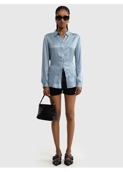 Koszula damska satynowa niebieska Selma 400 ze sklepu Big Star w kategorii Koszule damskie - zdjęcie 173763145