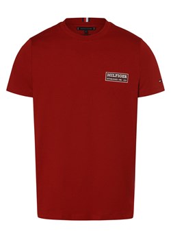 Tommy Hilfiger Koszulka męska Mężczyźni Bawełna czerwony jednolity ze sklepu vangraaf w kategorii T-shirty męskie - zdjęcie 173763216