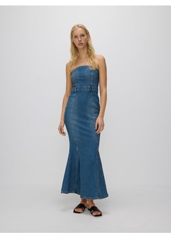 Reserved - Sukienka jeansowa maxi - granatowy ze sklepu Reserved w kategorii Sukienki - zdjęcie 173764017