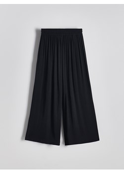 Reserved - Spodnie z szerokimi nogawkami - czarny ze sklepu Reserved w kategorii Spodnie damskie - zdjęcie 173765408
