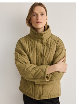 Reserved - Pikowana kurtka oversize - oliwkowy ze sklepu Reserved w kategorii Kurtki damskie - zdjęcie 173765669
