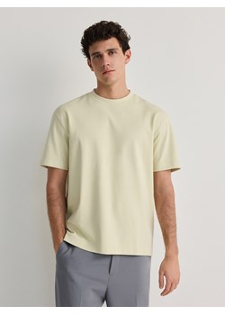 Reserved - T-shirt boxy - limonkowy ze sklepu Reserved w kategorii T-shirty męskie - zdjęcie 173767676