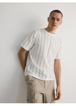 Reserved - T-shirt oversize - złamana biel ze sklepu Reserved w kategorii T-shirty męskie - zdjęcie 173767746