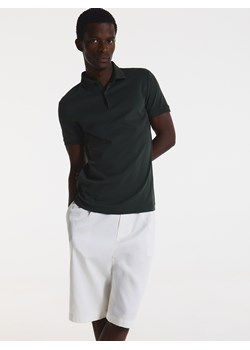 Reserved - Koszulka polo slim - zielony ze sklepu Reserved w kategorii T-shirty męskie - zdjęcie 173767947