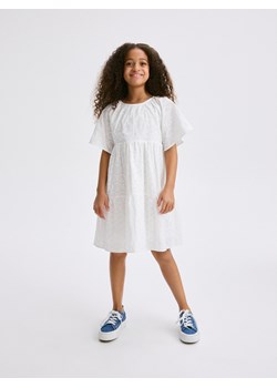 Reserved - Sukienka z krótkim rękawem - złamana biel ze sklepu Reserved w kategorii Sukienki dziewczęce - zdjęcie 173768025