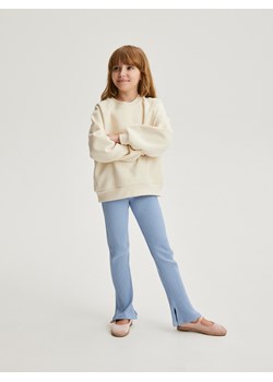 Reserved - Prążkowane legginsy - jasnoniebieski ze sklepu Reserved w kategorii Spodnie dziewczęce - zdjęcie 173768178