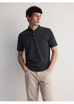 Reserved - Koszulka polo regular fit - ciemnoszary ze sklepu Reserved w kategorii T-shirty męskie - zdjęcie 173768369