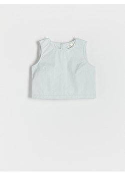 Reserved - Bluzka ze ściągaczem - jasnoturkusowy ze sklepu Reserved w kategorii Bluzki dziewczęce - zdjęcie 173768795