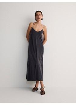 Reserved - Sukienka maxi z modalu - ciemnoszary ze sklepu Reserved w kategorii Sukienki - zdjęcie 173769046