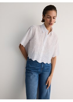 Reserved - Koszula z haftem - biały ze sklepu Reserved w kategorii Koszule damskie - zdjęcie 173769187