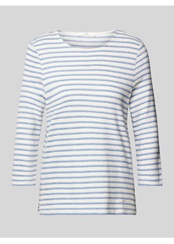 Bluzka z długim rękawem i fakturowanym wzorem model ‘Style.Bonnie’ ze sklepu Peek&Cloppenburg  w kategorii Bluzki damskie - zdjęcie 173769616