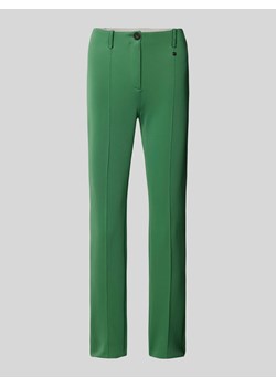 Spodnie materiałowe skrócone z zakładkami w pasie model ‘Sydney’ ze sklepu Peek&Cloppenburg  w kategorii Spodnie damskie - zdjęcie 173769656