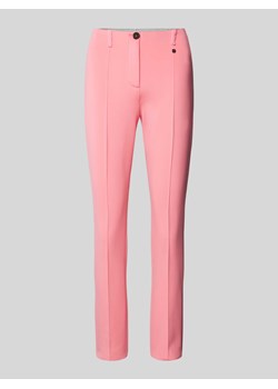 Spodnie materiałowe skrócone z zakładkami w pasie model ‘Sydney’ ze sklepu Peek&Cloppenburg  w kategorii Spodnie damskie - zdjęcie 173769657