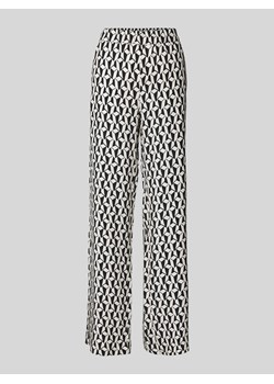 Spodnie materiałowe o rozkloszowanym kroju z elastycznym pasem model ‘CHIARA’ ze sklepu Peek&Cloppenburg  w kategorii Spodnie damskie - zdjęcie 173769677