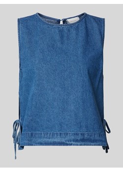 Bluzka z tkaniny stylizowanej na denim ze sklepu Peek&Cloppenburg  w kategorii Bluzki damskie - zdjęcie 173769746