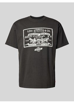 T-shirt o kroju vintage fit z nadrukiem z logo ze sklepu Peek&Cloppenburg  w kategorii T-shirty męskie - zdjęcie 173769759