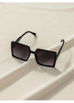 Okulary damskie przeciwsłoneczne 074ALR - czarne ze sklepu Edoti w kategorii Okulary przeciwsłoneczne damskie - zdjęcie 173769976