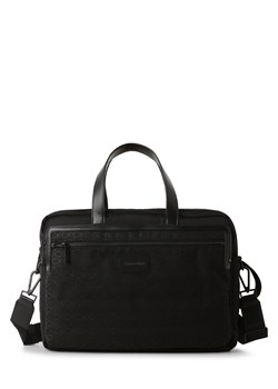 Calvin Klein Męska torba na ramię Mężczyźni Sztuczna skóra czarny wypukły wzór tkaniny ze sklepu vangraaf w kategorii Plecaki - zdjęcie 173770688