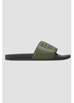 EA7 Zielone klapki Flip flops, Wybierz rozmiar 41 ze sklepu outfit.pl w kategorii Klapki męskie - zdjęcie 173771216